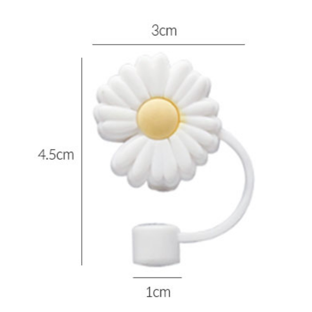 스타벅스 텀블러 빨대마개 실리콘 데이지 3p 이미지 8