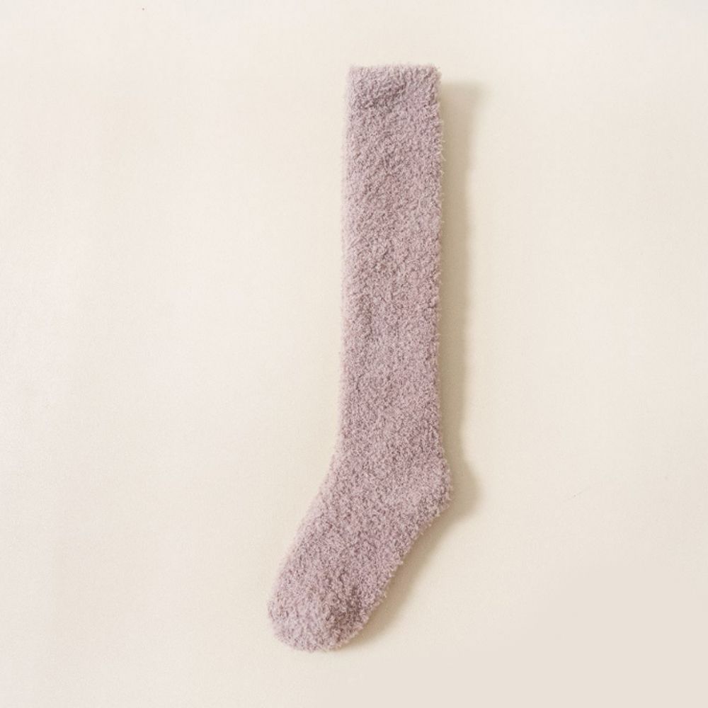 롱 수면양말 임산부 보온 겨울 무압박 긴 덧신 두꺼운 기모 따뜻한