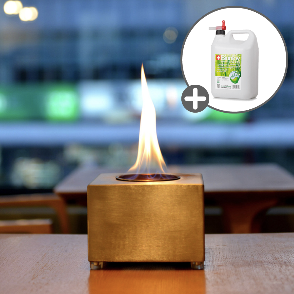 코지앤코 에탄올난로 스퀘어 스테인레스 집에서불멍 실내 캠핑 미니 불멍 화로 화로대