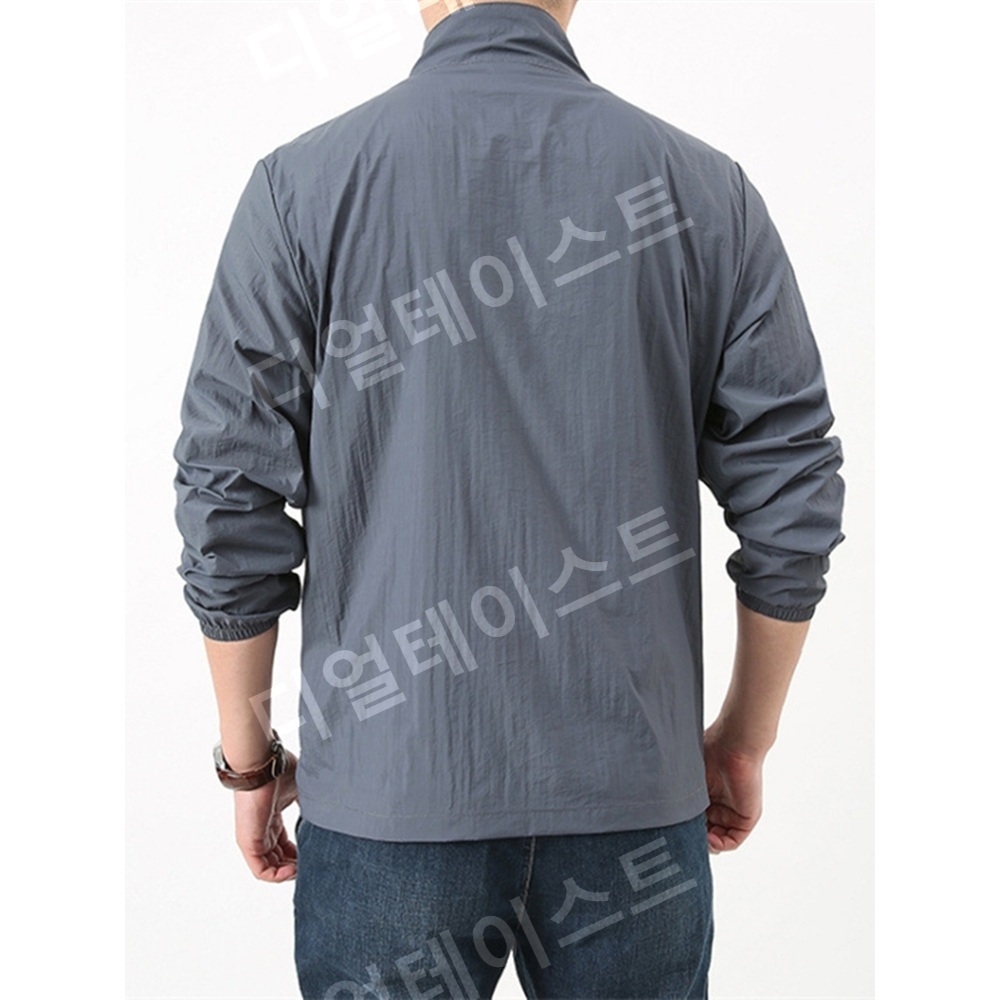 남성용 가을 자켓 자외선 차단 아우터 경량 캐주얼 - 상세 이미지 5