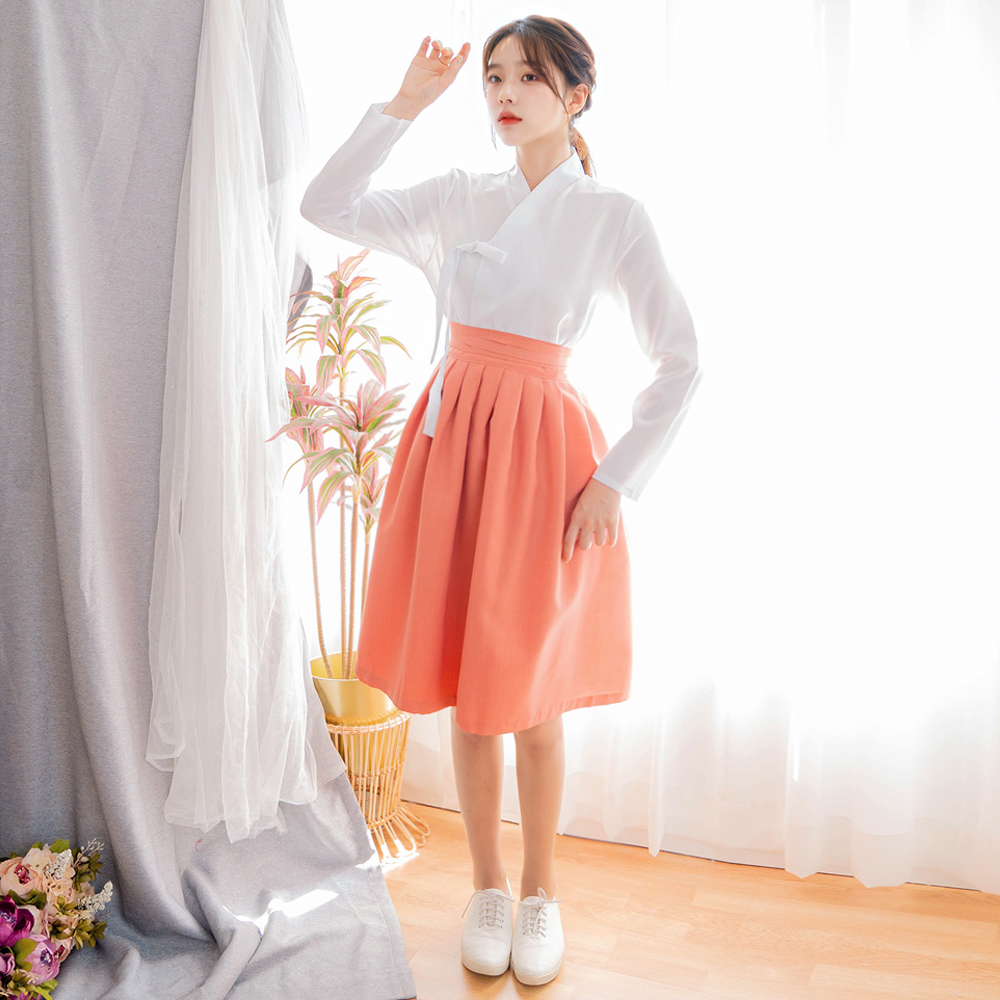 생활한복 세트 다흰+ 다미혜 개량 계량 퓨전 반티-192 이미지 8