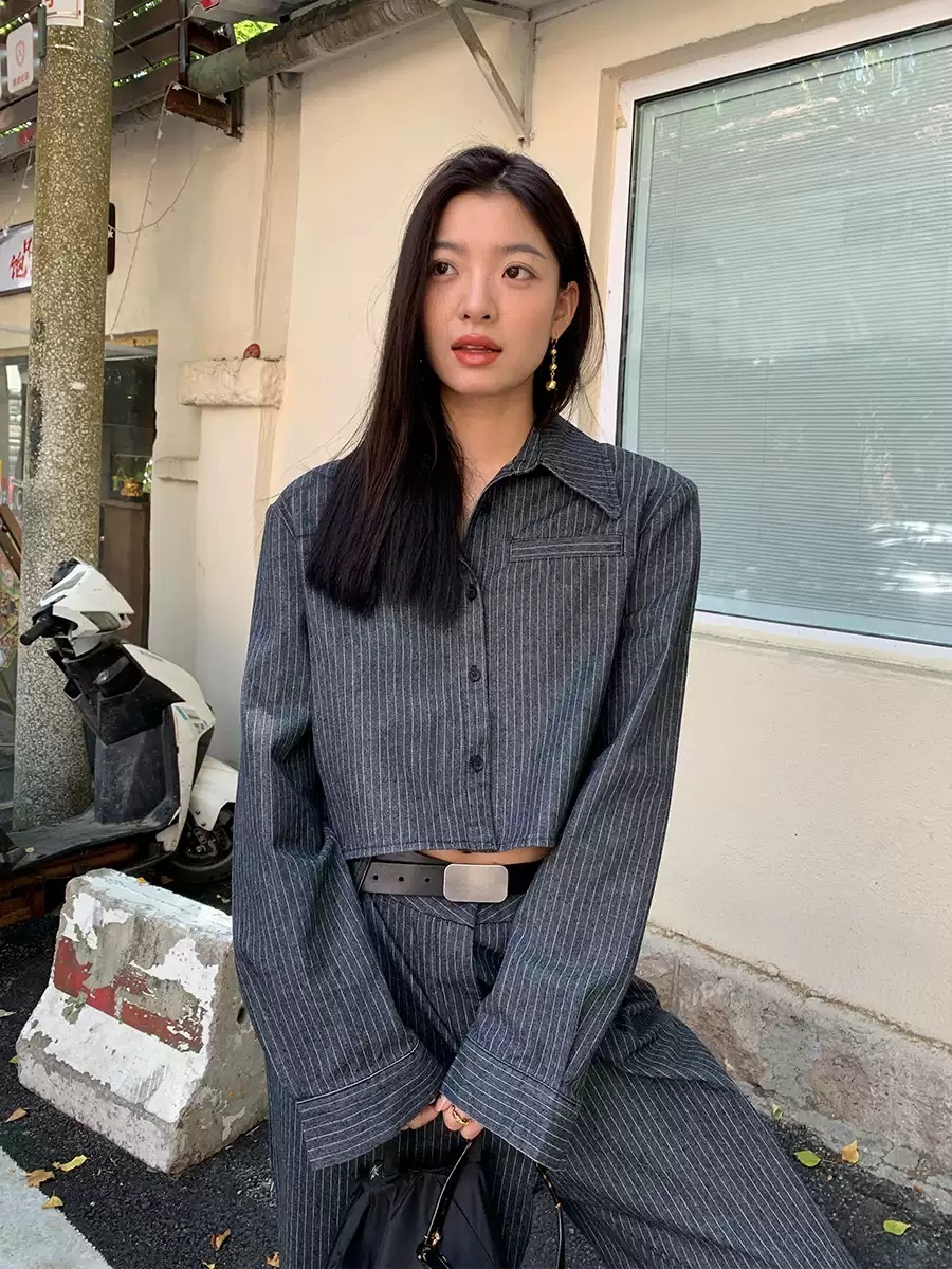 살림하는 남자들2 367화 백지영 투피스 정장 스트라이프 캐주얼 의상 옷 패션 - 상세 이미지 3
