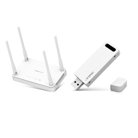 IPTIME A2004SR + A3000U 기가비트 인터넷 무선 유무선 와이파이 공유기 USB 랜카드 패키지