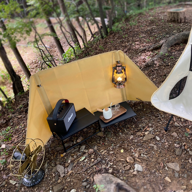 KOOLMAN(쿨맨) 화로대 불멍 미니 윈드스크린 블랙