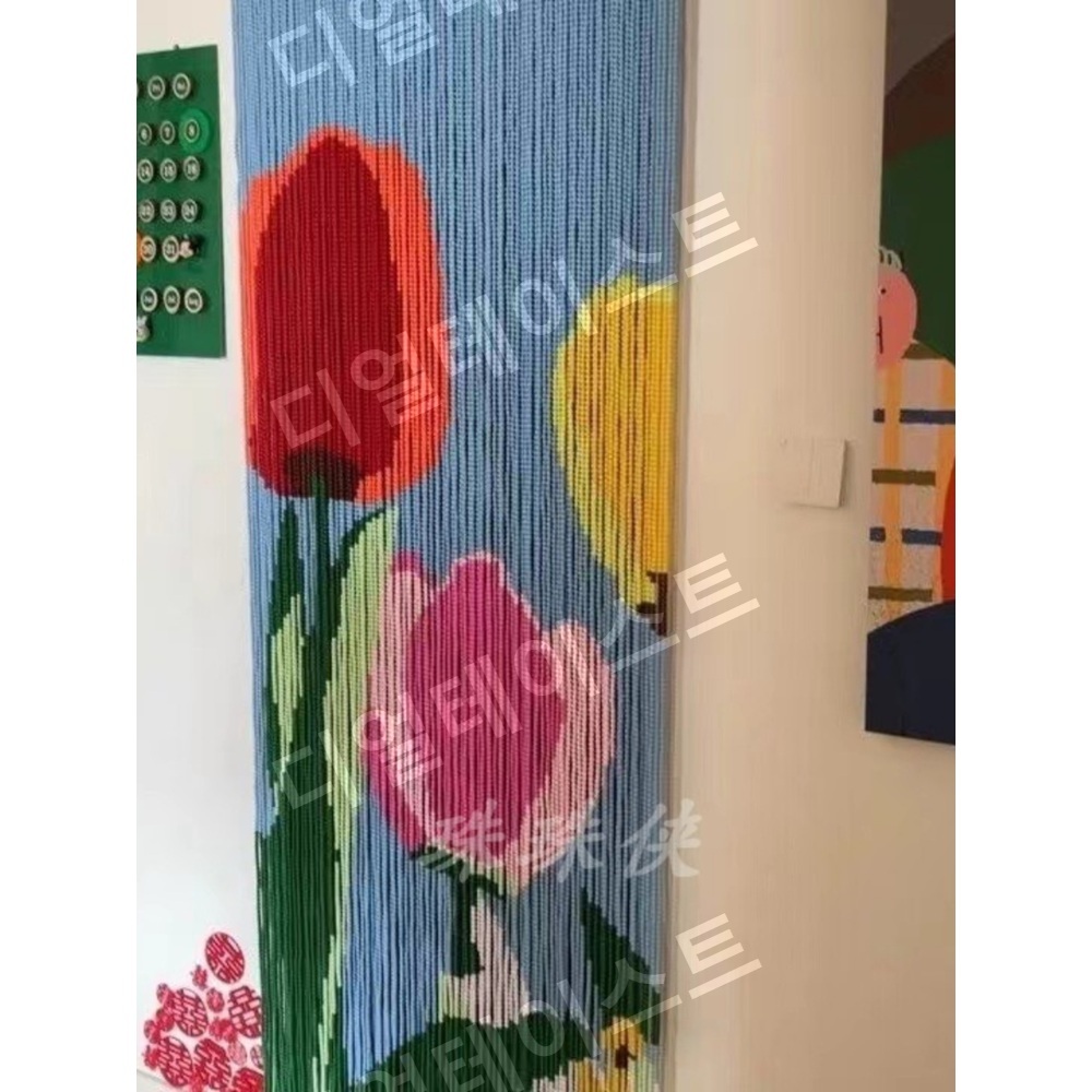 무지개 비즈발 만들기 알록달록 문 꾸미기 키트 diy 재료 - 상세 이미지 3