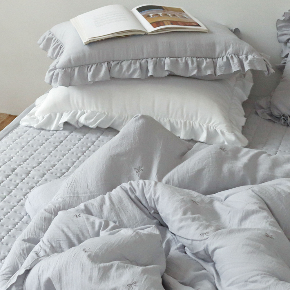 디퍼 먼지없는 워싱 마이크로 피치스킨 미끄럼방지 논슬립 사계절 침대 패드 Q