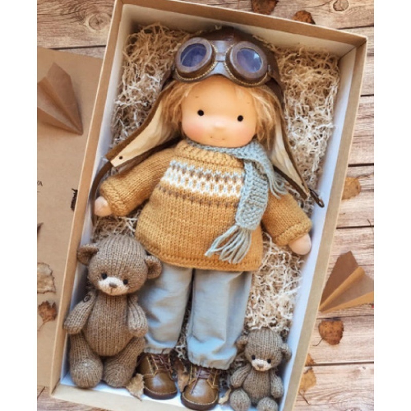 Waldorfdoll 코튼 월도프 인형 인형 아티스트 핸드메이드 크리스마스 선물 - 상품 이미지