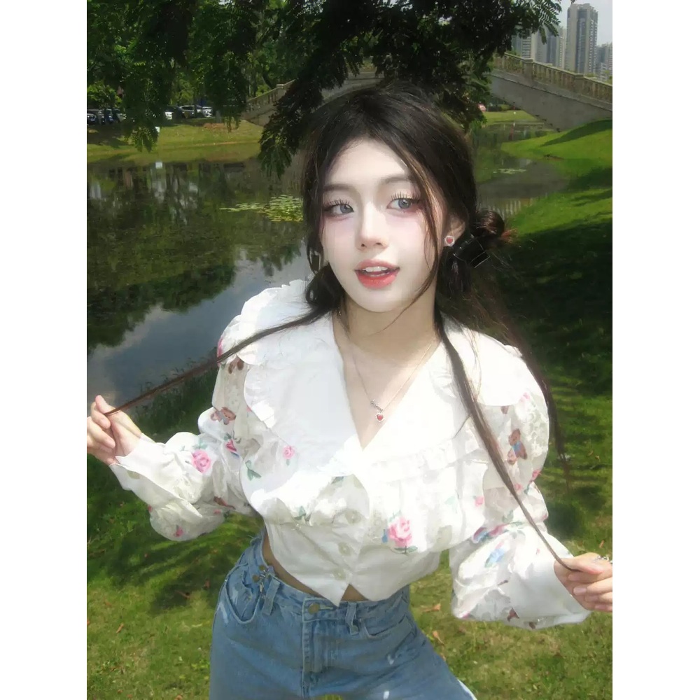 조립식 가족 9화 정채연 블라우스 셔츠 윤주원 V넥 프렌치 의상 옷 패션 - 상세 이미지 4