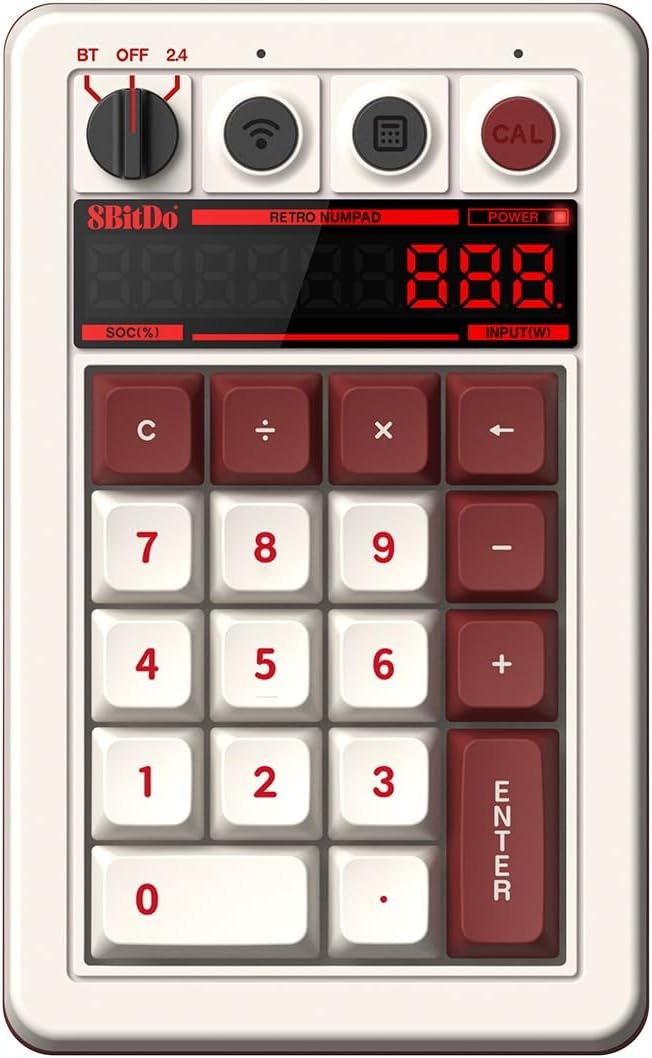 8BitDo 레트로 18 블루투스 기계식 키보드 계산기 겸용 키패드 - 상세 이미지 2