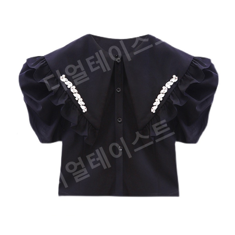 스캔들 26회 김규선 블라우스 셔츠 민주련 빅카라 큐빅 의상 옷 패션 - 상품 이미지