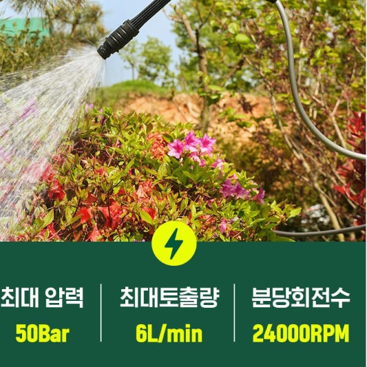 충전식고압세척기 휴대용고압세차기 충전 자동 무선고압분사기 - 상세 이미지 2