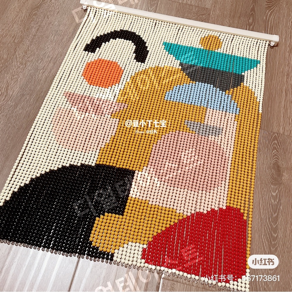 기하학 비즈발 만들기 키트 diy 재료 고급비즈발 인테리어 - 상세 이미지 2