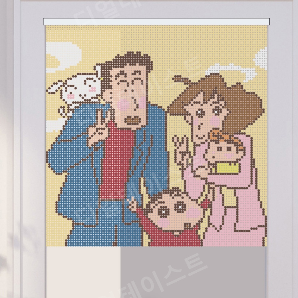 비즈발 만들기 키트 diy 재료 가족 도안