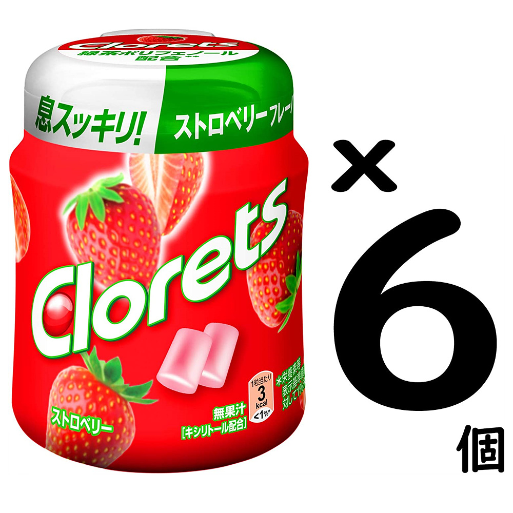 Clorets 일본 클로렛츠 스트로베리 껌 140g 6팩 - 상세 이미지 2