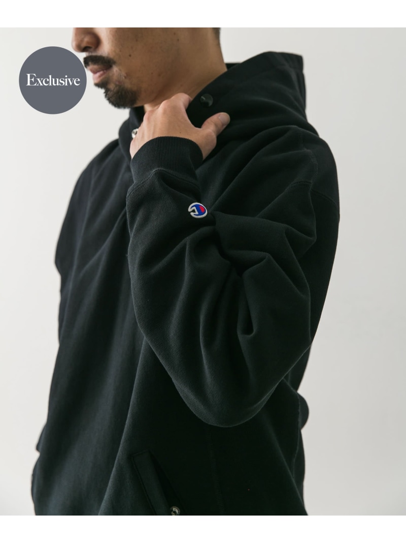 Champion 챔피온 x DOORS 별주 RW HALF SNAP PARKA 후드 티셔츠 - 상세 이미지 3