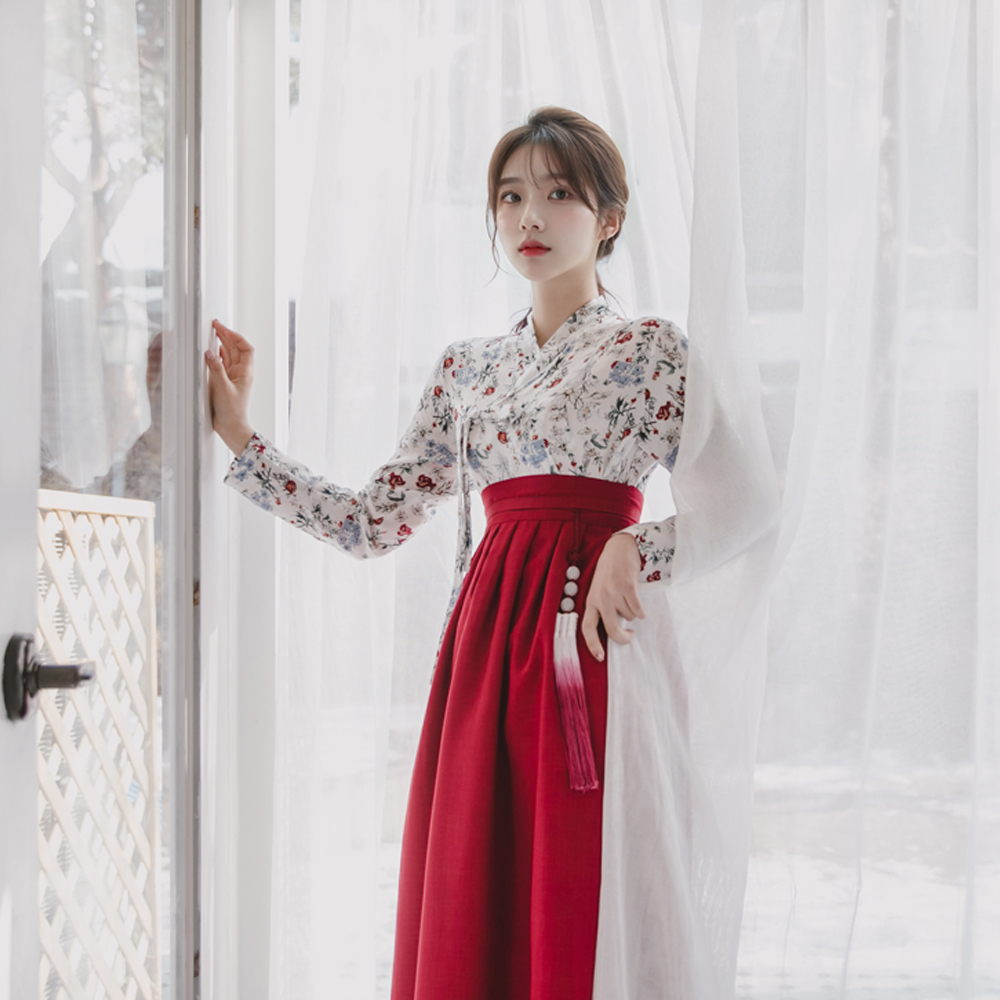 생활한복 세트 꽃망울+꽃잠 개량 계량 퓨전 반티-168 이미지 8