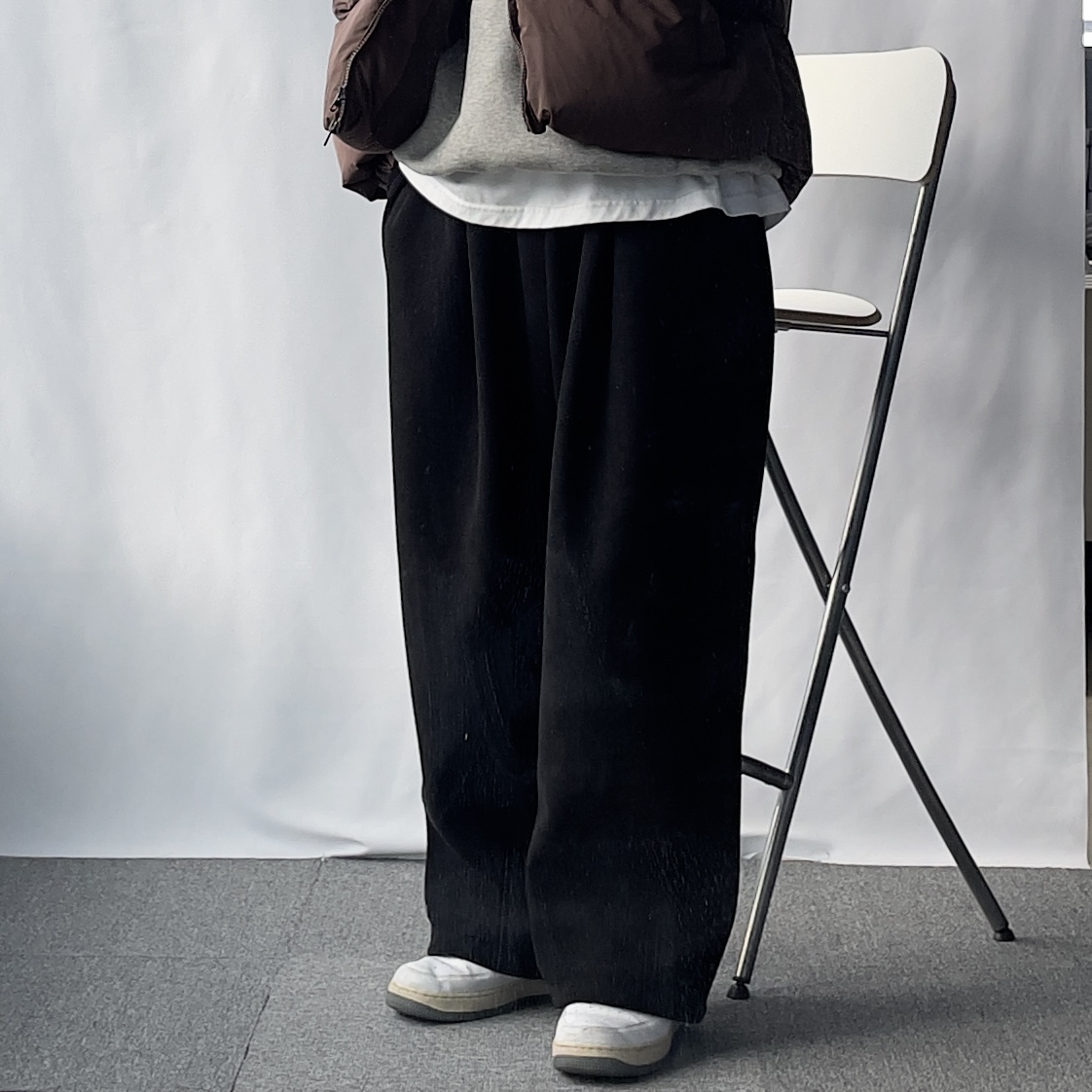 남자코듀로이팬츠 스웻팬츠 통큰바지 남자기모바지 - 상세 이미지 2
