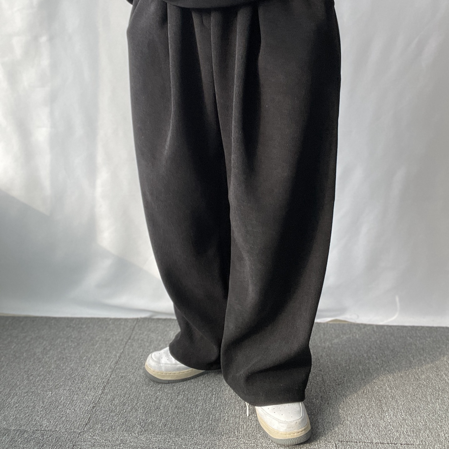 남자코듀로이팬츠 스웻팬츠 통큰바지 남자기모바지 - 상세 이미지 4