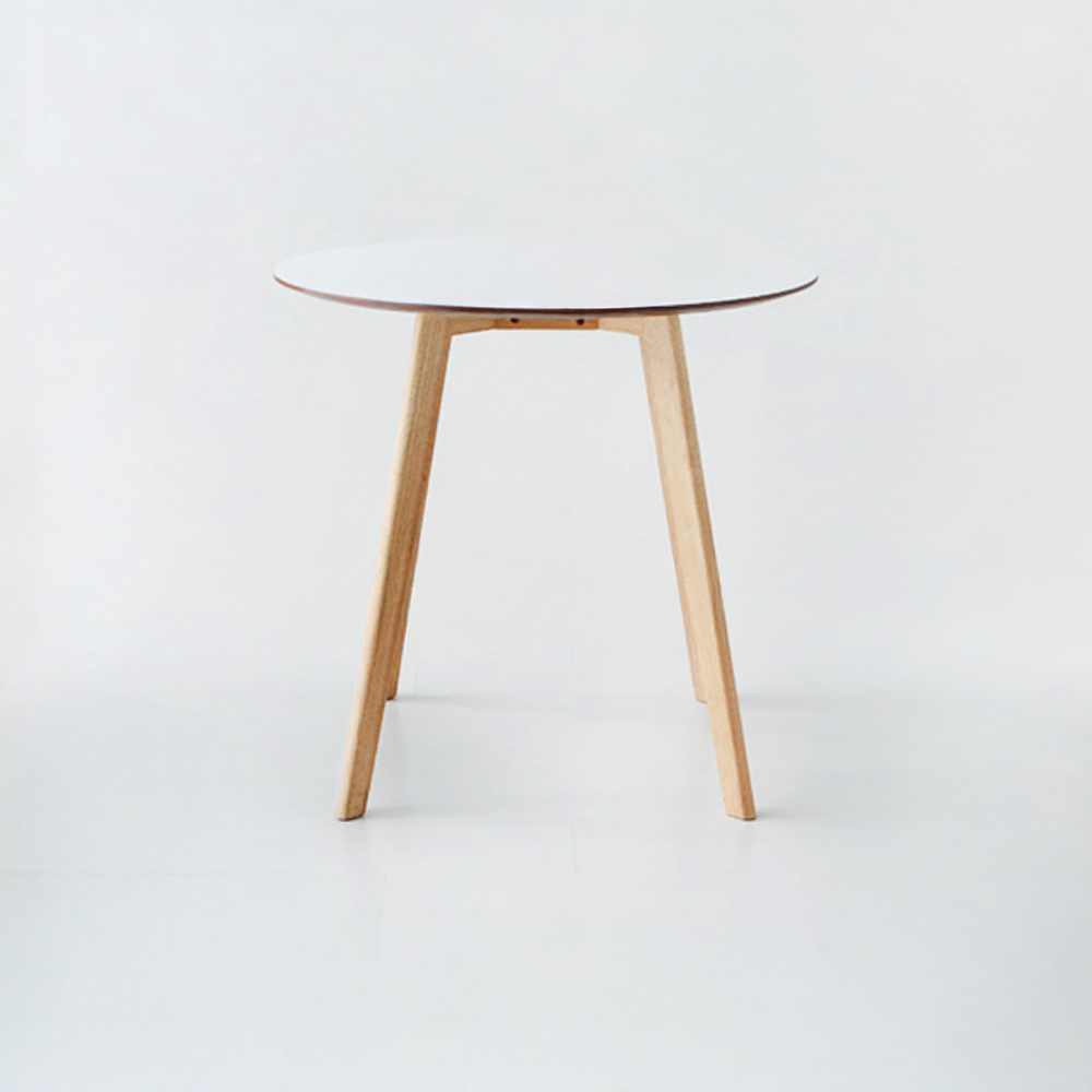 RAMIRA 원형테이블 D80 고무나무 800mm, 화이트 6609.1953