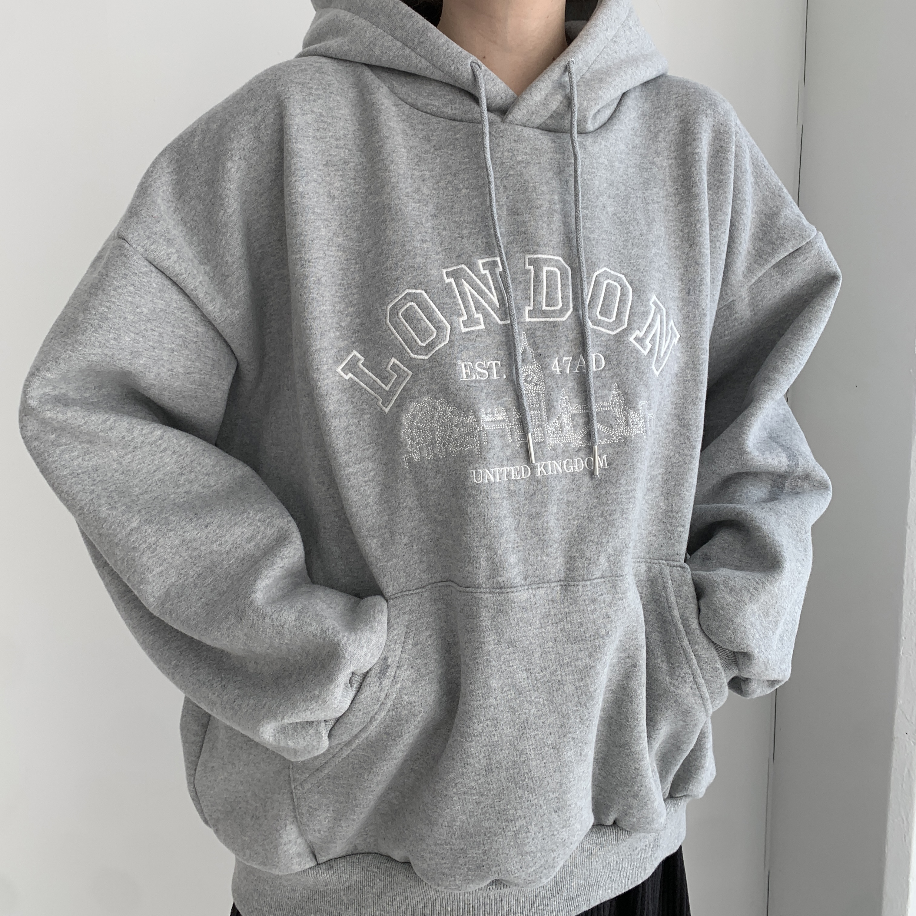 양기모후드티 빅사이즈후드티 오버핏 이미지 6