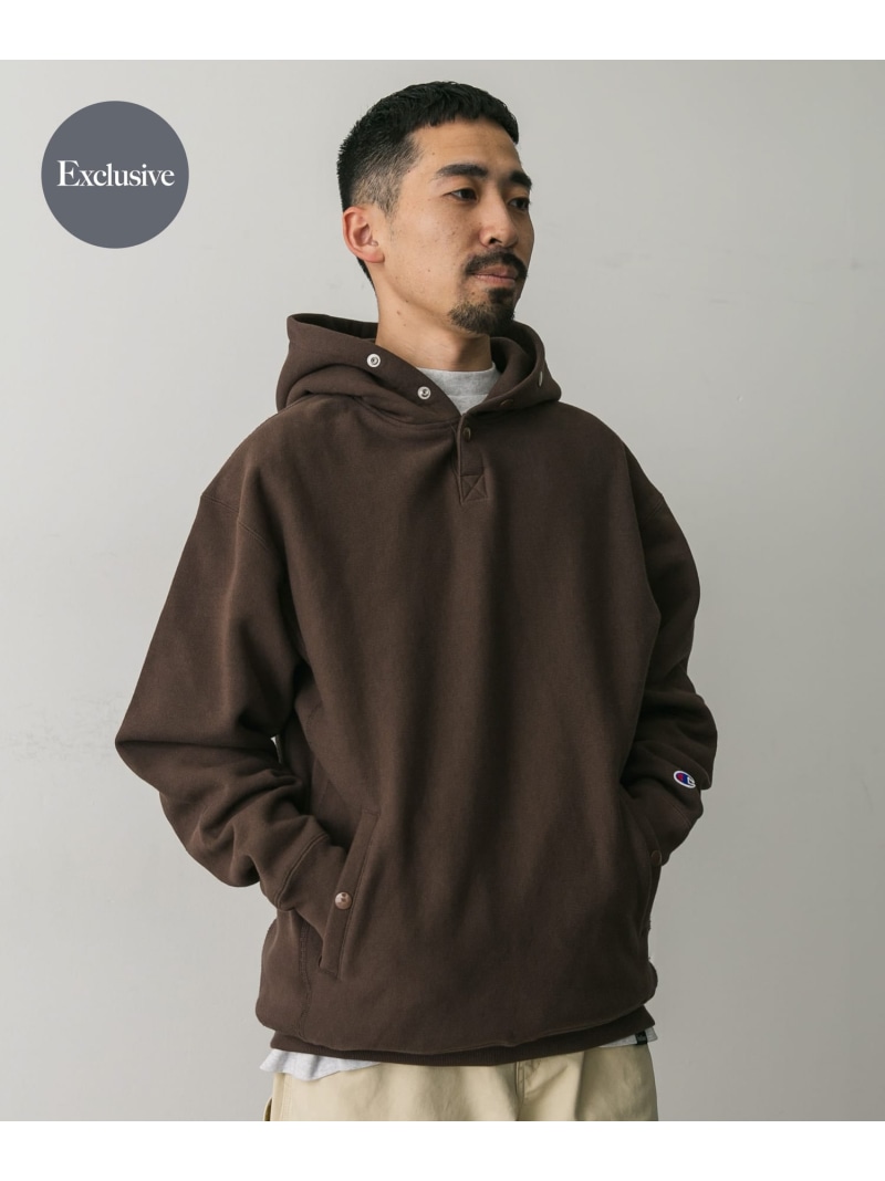 Champion 챔피온 x DOORS 별주 RW HALF SNAP PARKA 후드 티셔츠 - 상세 이미지 4