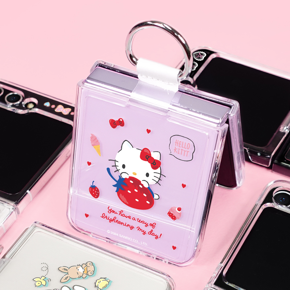 산리오 갤럭시 Z플립6 케이스 제트플립 하드 헬로키티