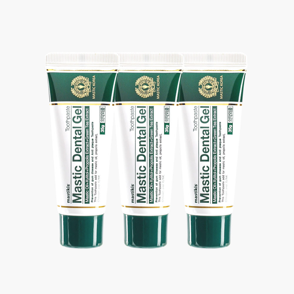 매스틱 덴탈 젤 잇몸 아플 땐 계면활성제 없는 잇몸 마사지 항균 99.9 35g, 3개
