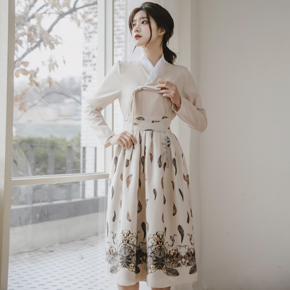생활한복 목련화 저고리 개량 계량 퓨전 반티-165 - 상세 이미지 2