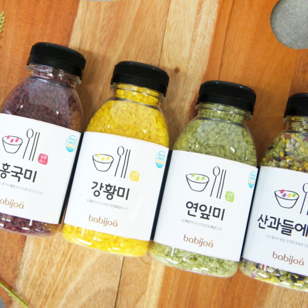 바비조아 강황미 연잎미 산과들에15곡 홍국미 4종 집들이 모임 명절 답례 선물세트 : 해주유통