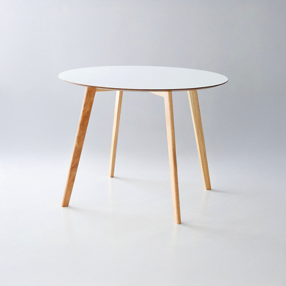 RAMIRA 원형테이블 D100 고무나무 1000mm, 9852.0081