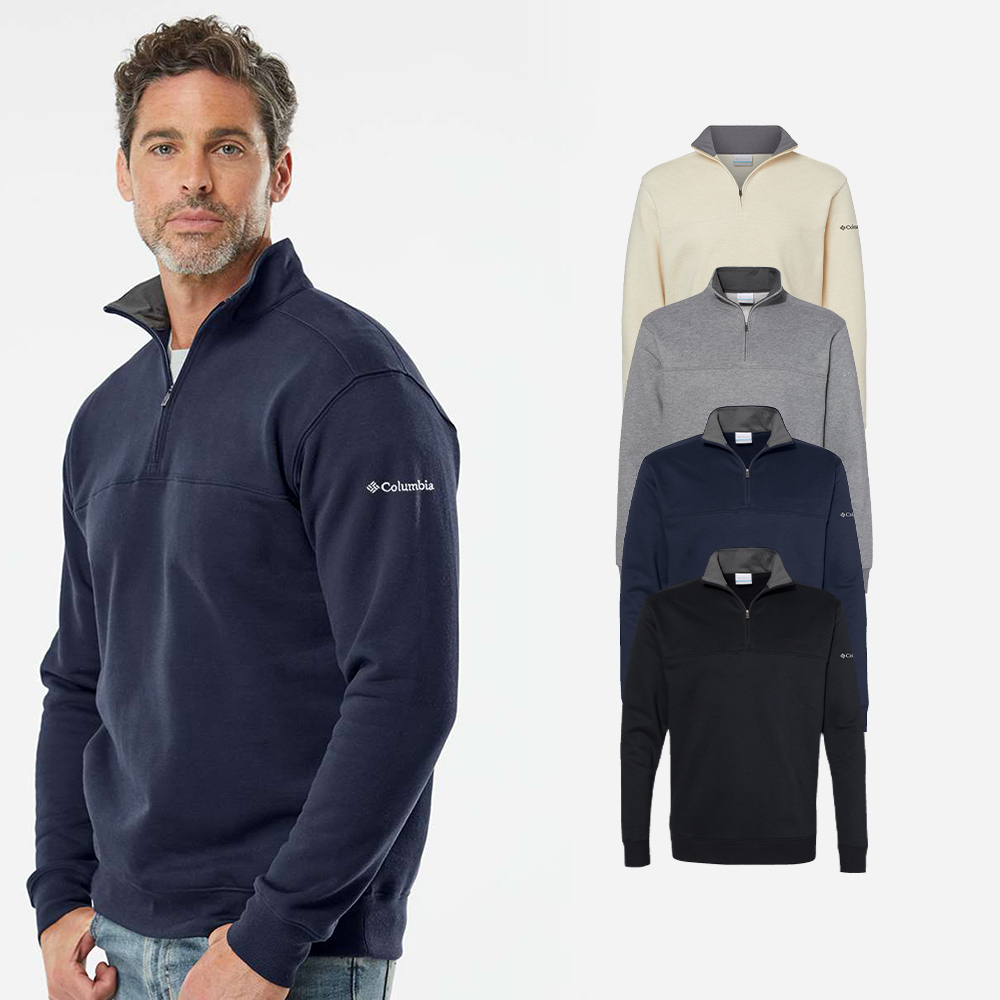 컬럼비아 남자 반집업 맨투맨 티셔츠 하이넥 오버핏 등산 빅사이즈 풀오버 212475