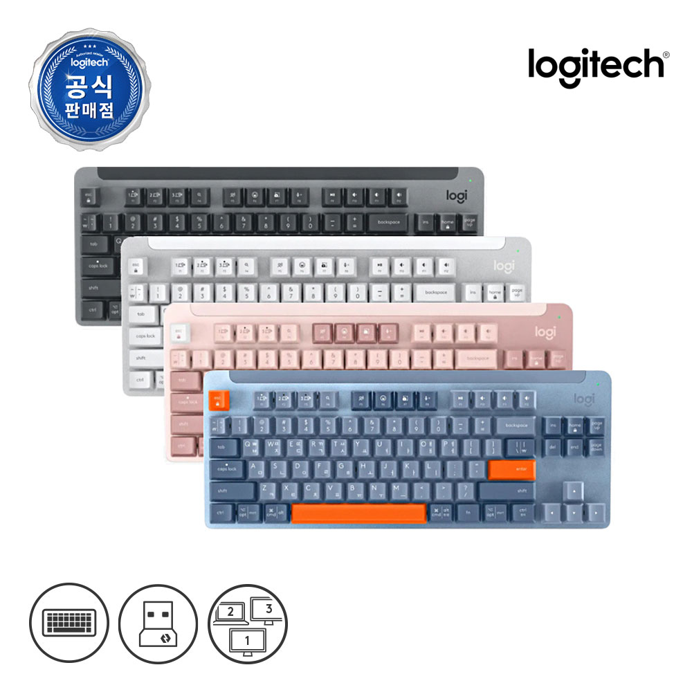 [N배송] 로지텍코리아 공식 시그니처 K855 무선 기계식 키보드 오프화이트, 적축 이미지 6