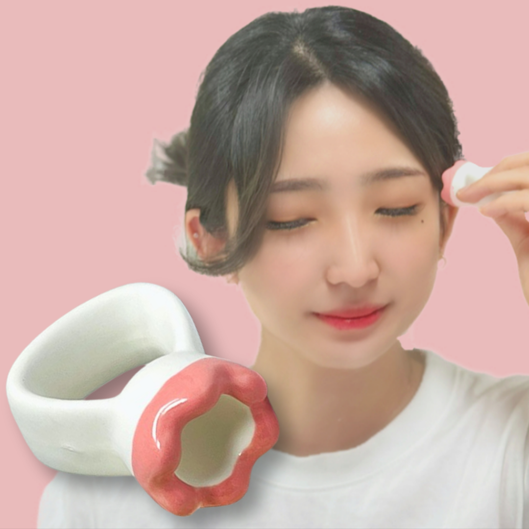 얼굴 괄사 세라믹 도자기 괄사 미니 반지 전용 미우뮤 - 상품 이미지