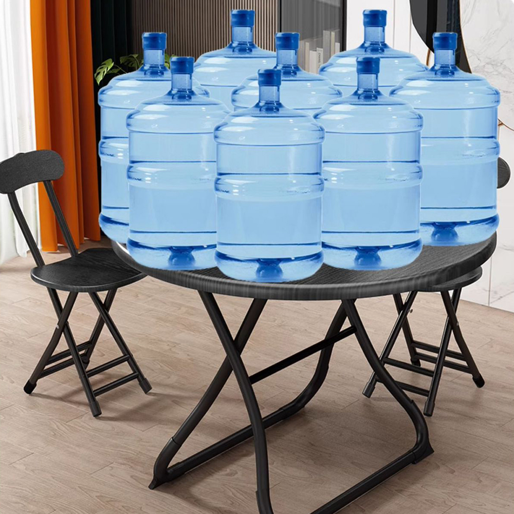 접이식 원형 테이블 폴딩 입식 탁자 간이 원룸 티 식탁 우드