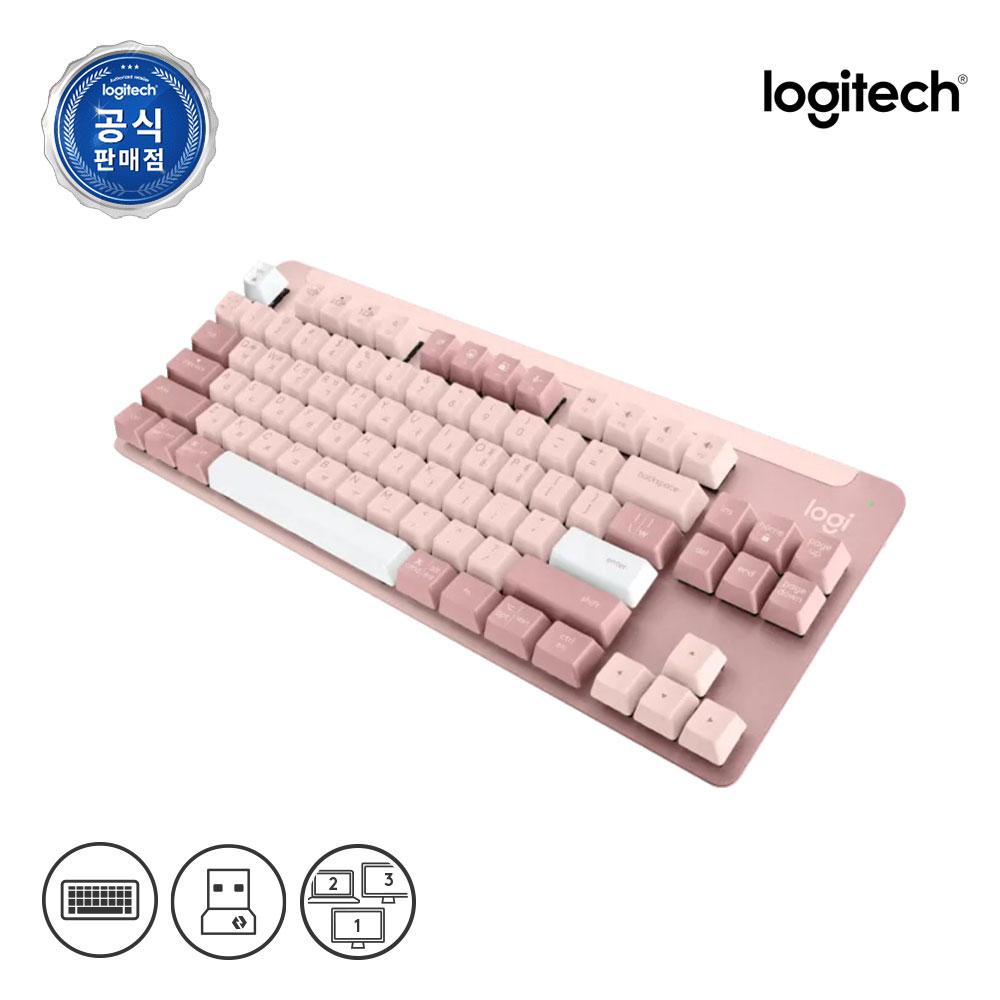[N배송] 로지텍코리아 공식 시그니처 K855 무선 기계식 키보드 로즈, 적축 - 상세 이미지 2