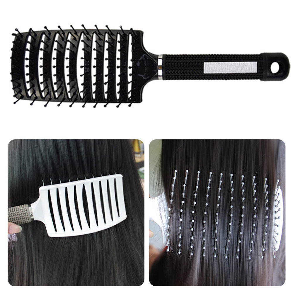 머리빗 헤어 드라이 볼륨 롤 두피마사지 브러쉬 빗 웻브러쉬 - 상세 이미지 3