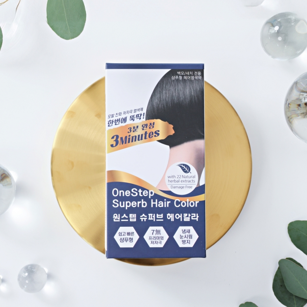 장미화 3분 염색약 동안 렛미모 흑갈색 염색제 셀프 새치커버 30회분