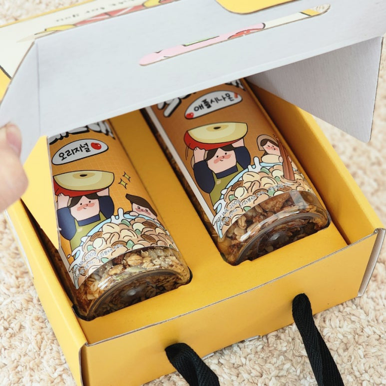 모모씨네 애플 그래놀라 200g 2개입 선물세트 - 상세 이미지 3