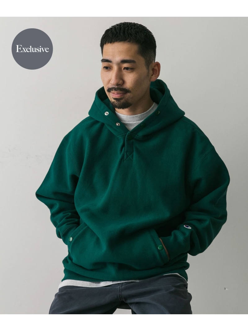 Champion 챔피온 x DOORS 별주 RW HALF SNAP PARKA 후드 티셔츠 - 상세 이미지 2