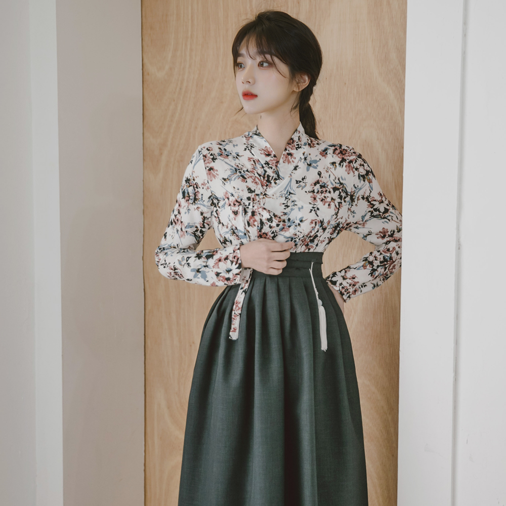 생활한복 회양목 저고리 개량 계량 퓨전 반티-168 - 상세 이미지 3
