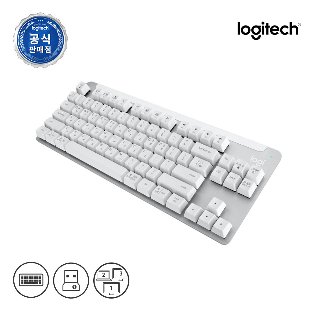 [N배송] 로지텍코리아 공식 시그니처 K855 무선 기계식 키보드 오프화이트, 적축 - 상세 이미지 2