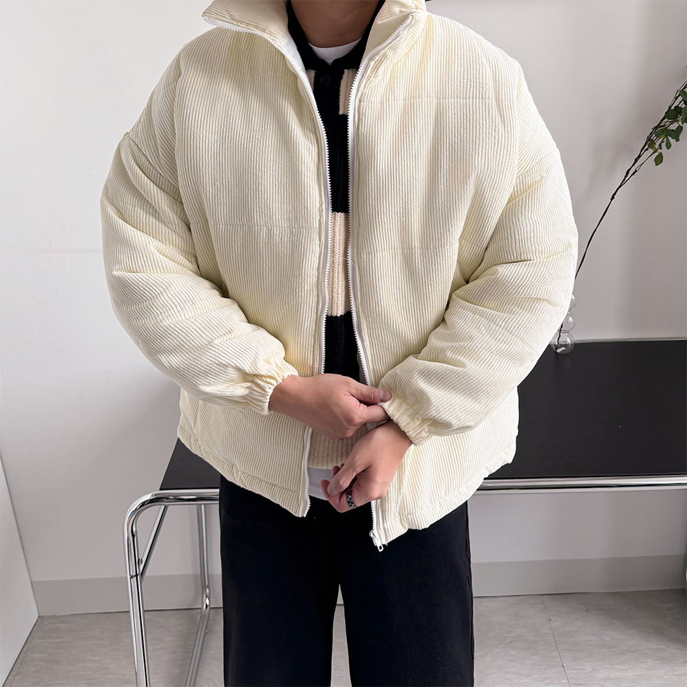 1+1 남자코듀로이패딩 남성골덴패딩 - 상세 이미지 5