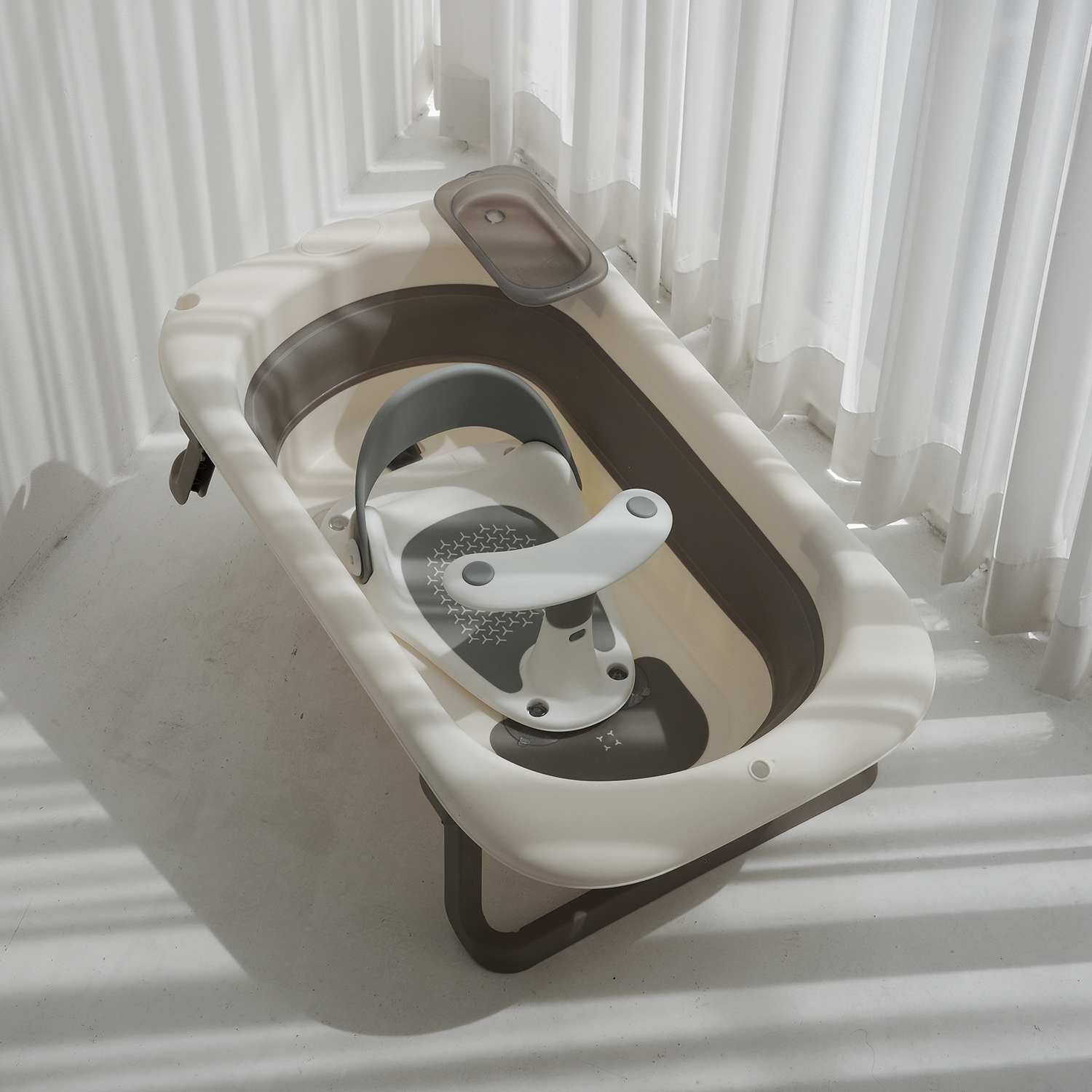 메리본 신생아 아기욕조 싱크대 목욕 접이식