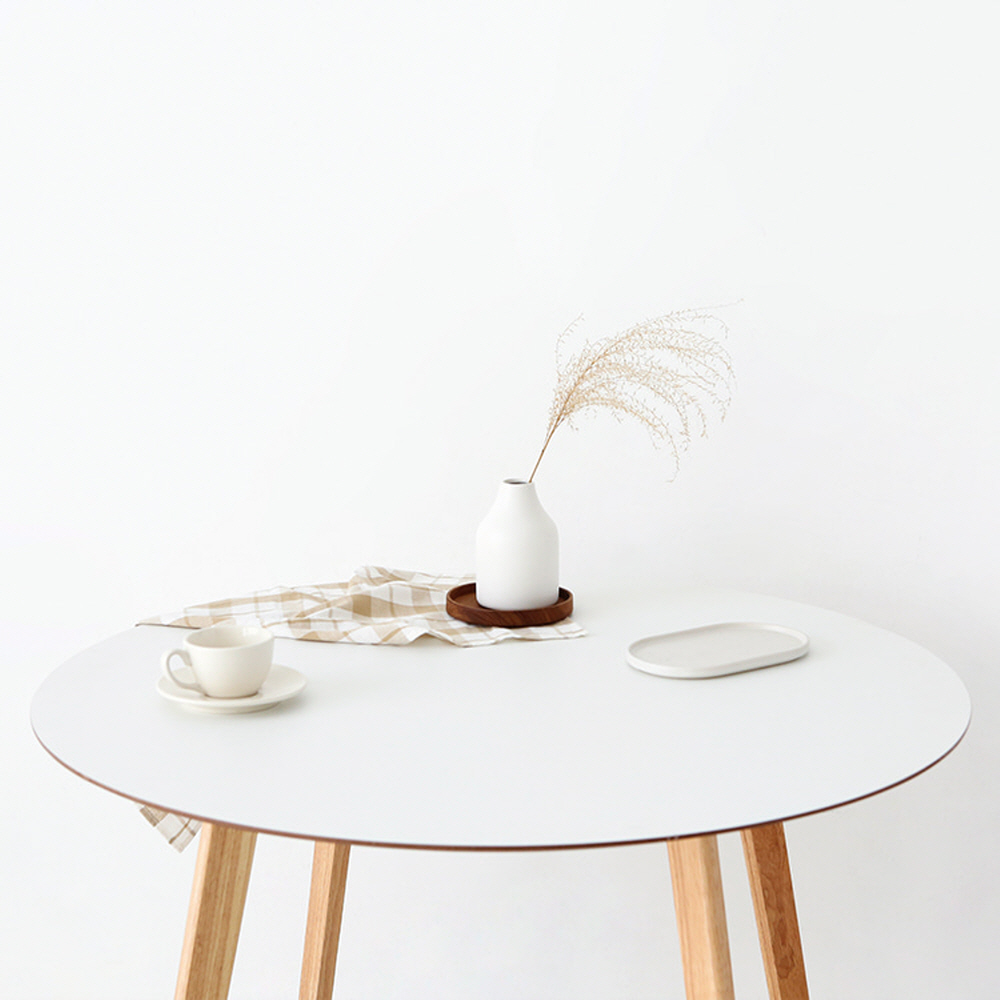 RAMIRA 원형테이블 D100 고무나무 1000mm, 9852.0081