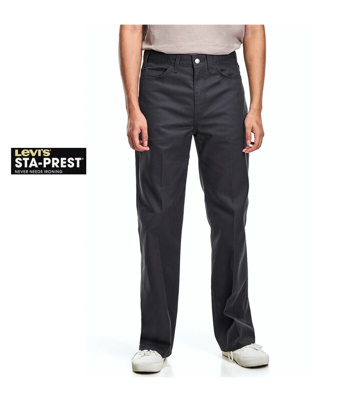 리바이스 Levi`s STA PREST 플레어 팬츠 A3552 클래식 빈티지 워크웨어 바지 - 상세 이미지 4