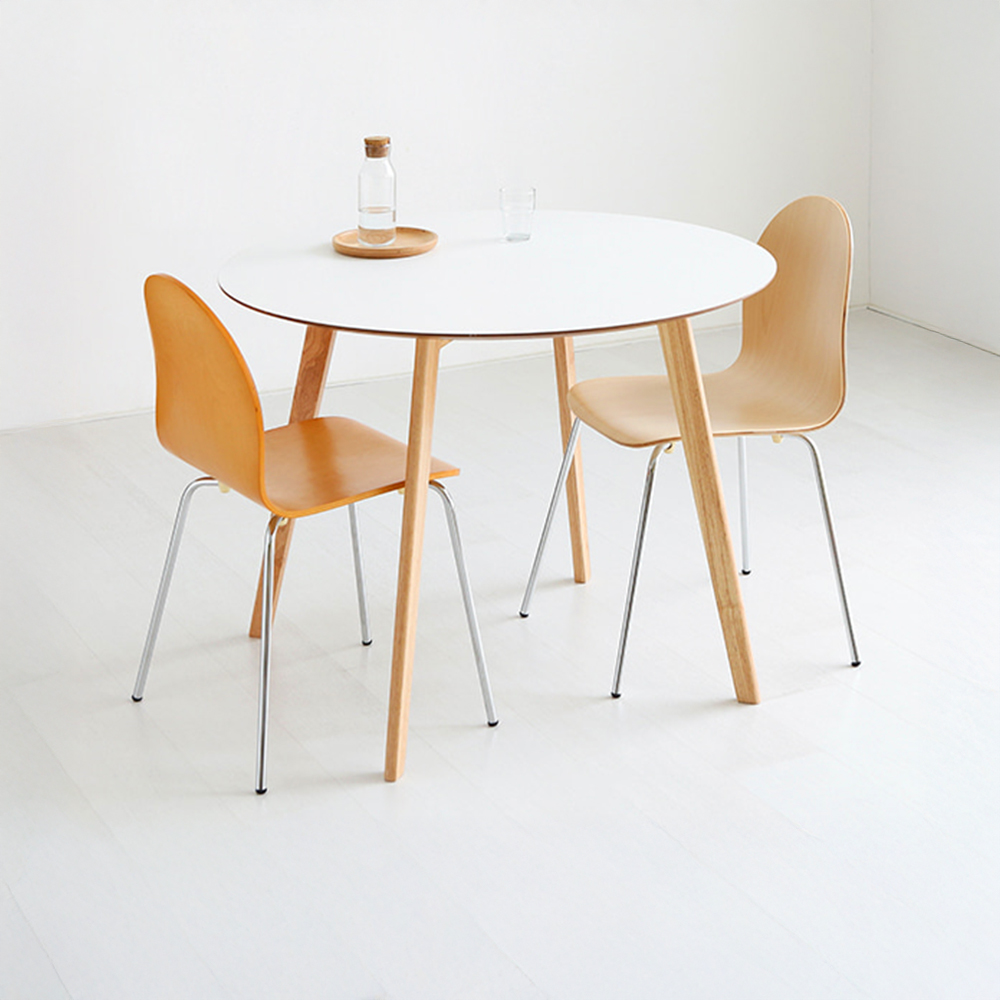 RAMIRA 원형테이블 D100 고무나무 1000mm, 9852.0081