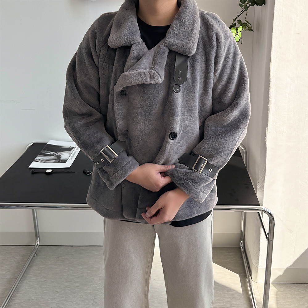 1+1 남자무스탕 남성무스탕자켓 - 상세 이미지 2