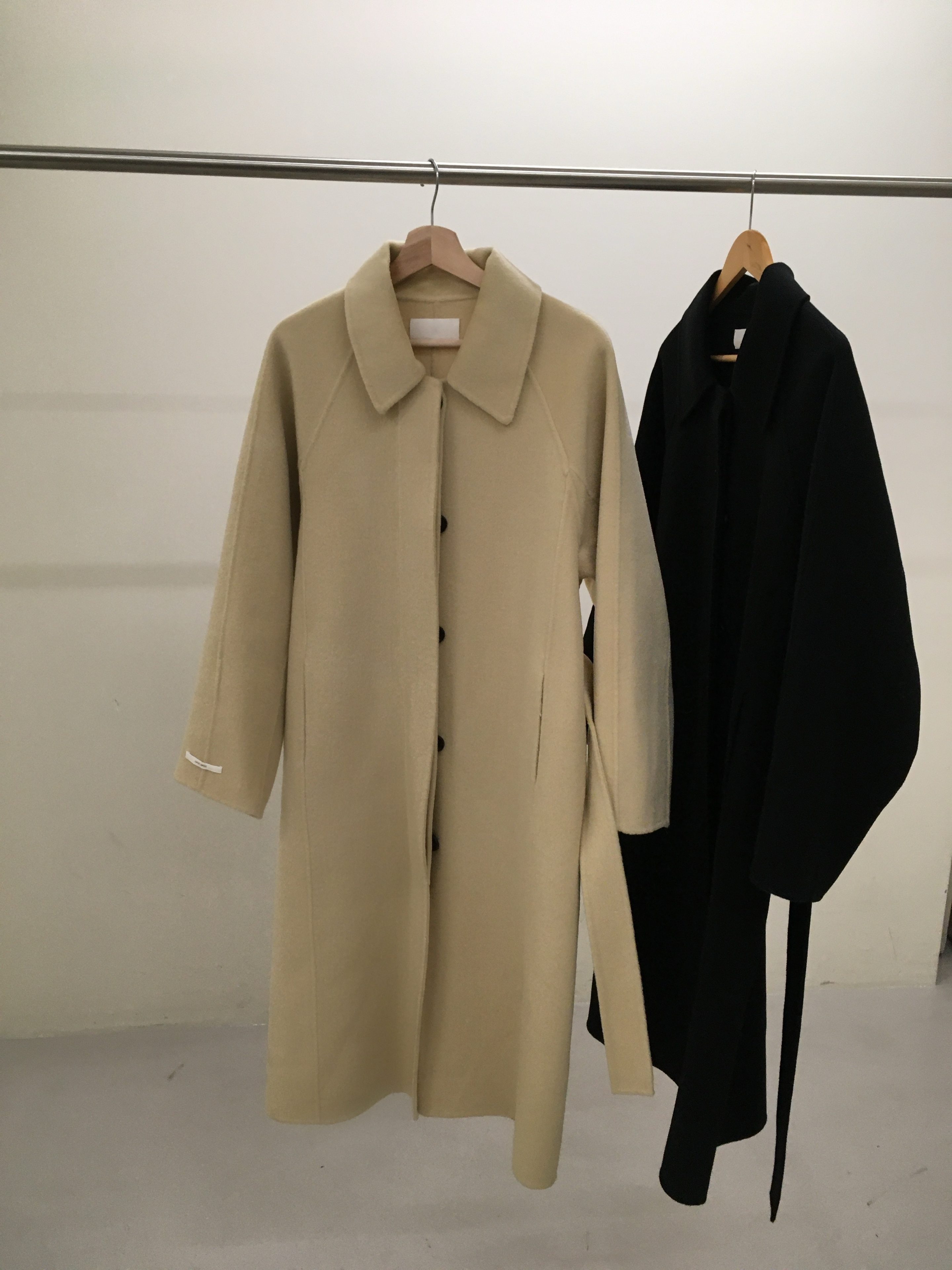 [울100%] 히든 핸드메이드 롱 코트 (2color) / 데일리코트 / 겨울코트 / 오피스룩 / 상세 이미지 14