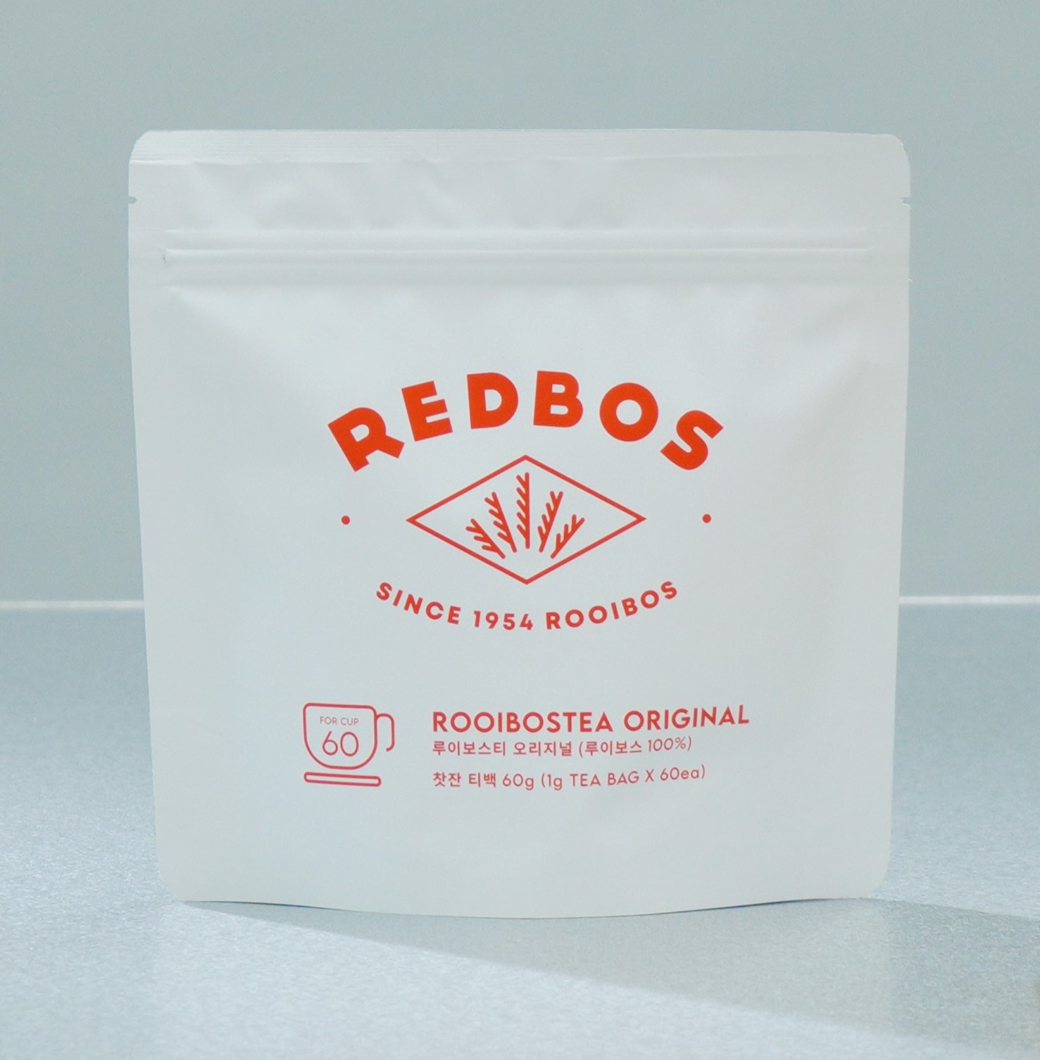 레드보스 카페인 없는 루이보스 티 임산부 차 작은티백 60개입