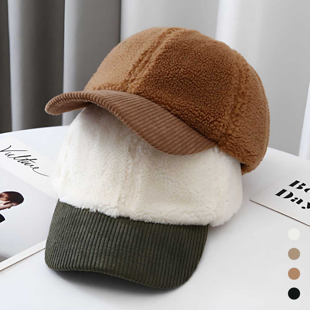 코듀로이볼캡 겨울 방한모 양털 뽀글이 털 골덴 여자 캡 모자